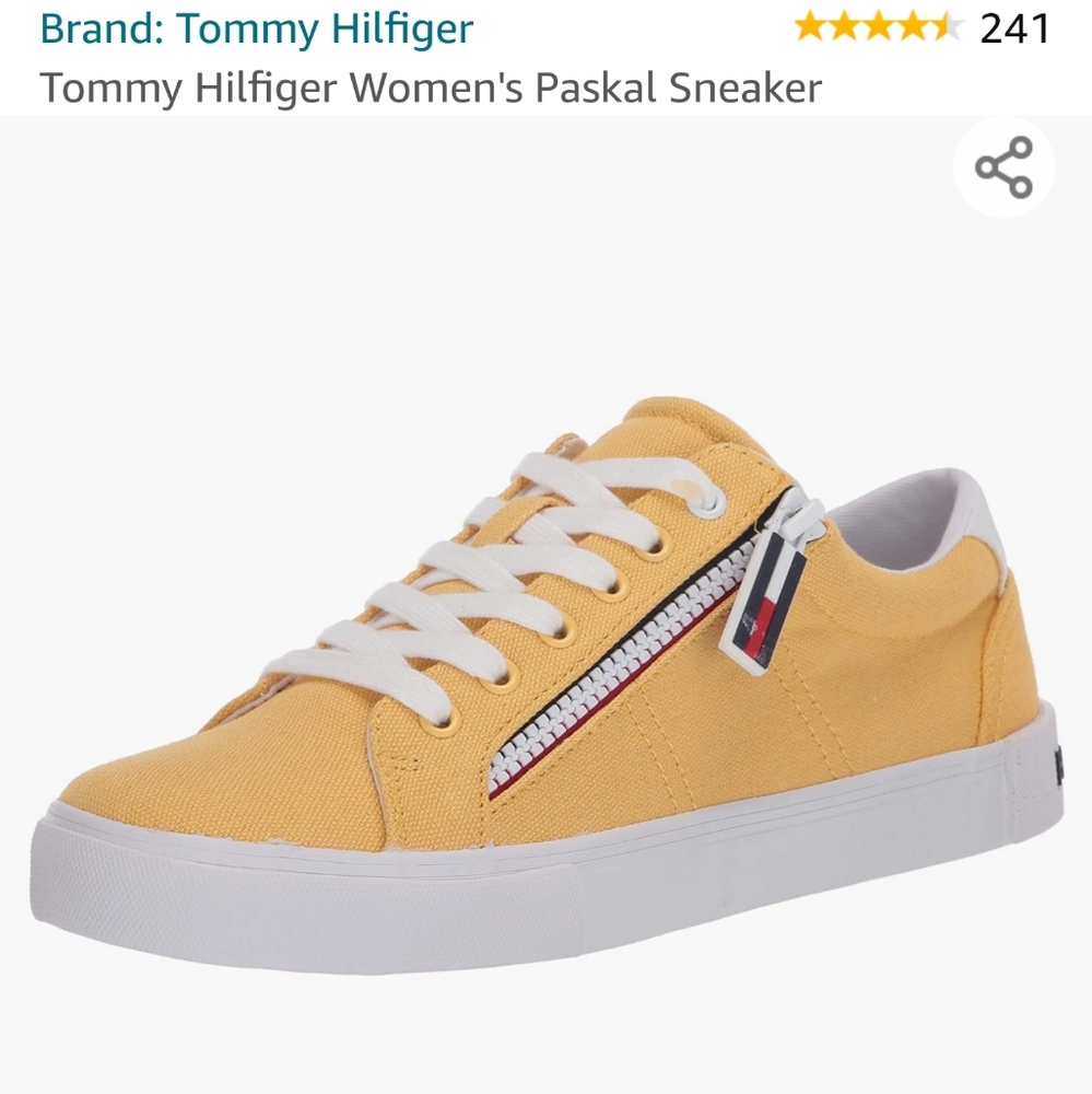 Tommy hilfiger paskal shoes yellow sneakers bnib